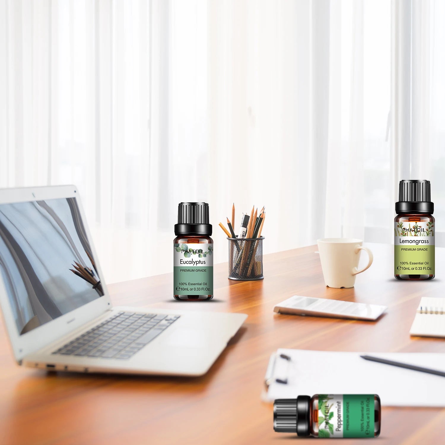 PHATOIL 10ml Pure Natural Essential Oil – Air Freshener Refill for Diffusers & Humidifiers